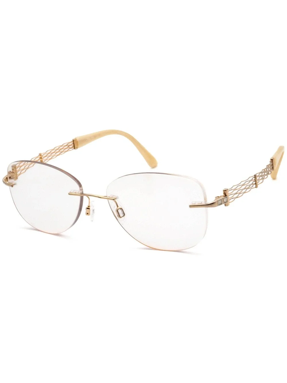 Charmant XL2053 GP Line Art Gold Plated Eyewear